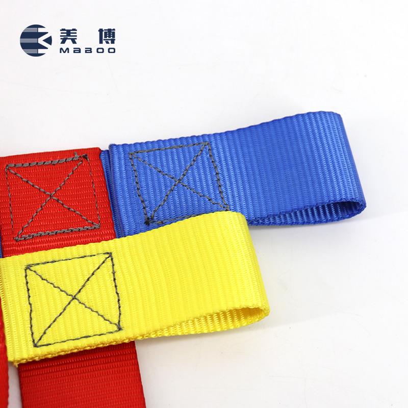 儿童走扁带套装户外彩色织带攀爬网 儿童体能训练彩虹攀登网