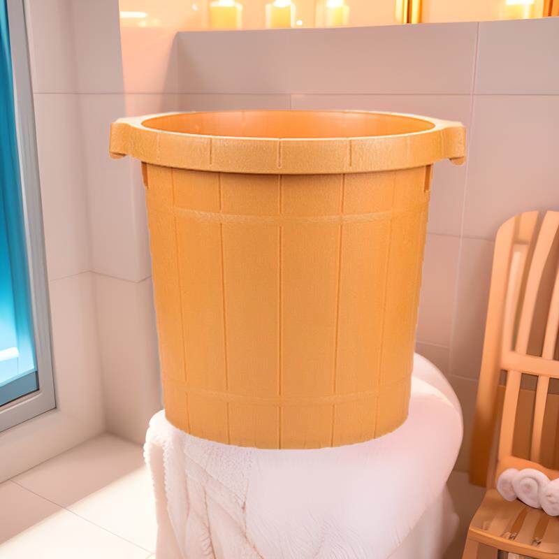 加厚牛筋泡脚桶耐摔按摩足浴洗脚桶双人加深洗脚盆足疗店家用