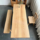 尺寸： 自然边 5.5白蜡木双拼对纹大板 235