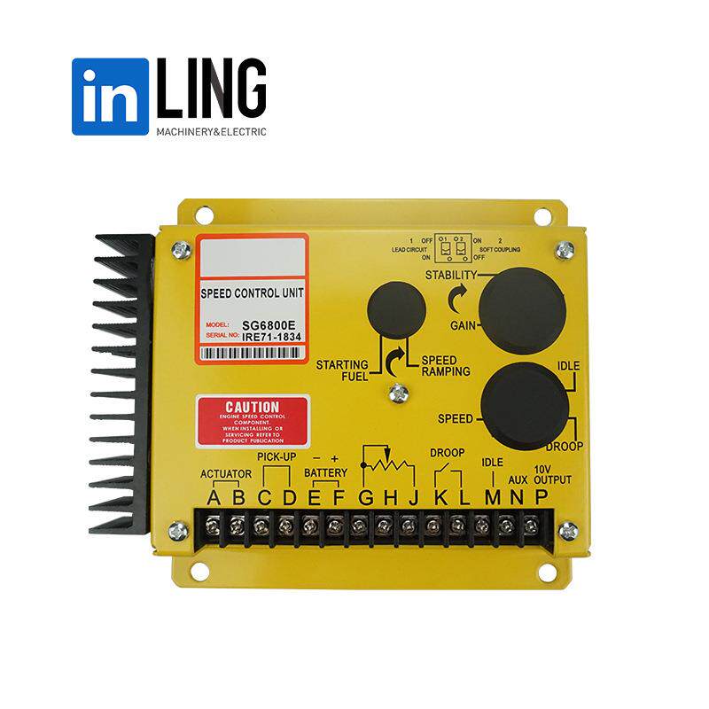 柴油发电机组配件电子调速器SG6800E速度控制器模块电子调速板