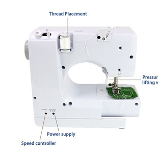 杭啸小型家用平缝机738家用平缝机可做12种线迹 平缝机