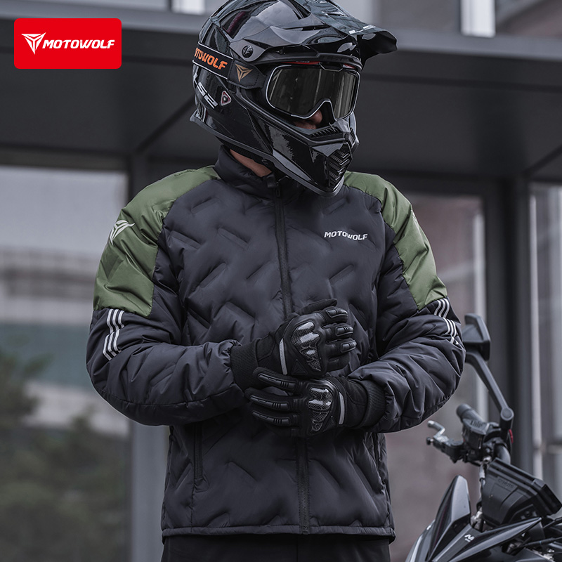 摩多狼摩托车骑行羽绒服