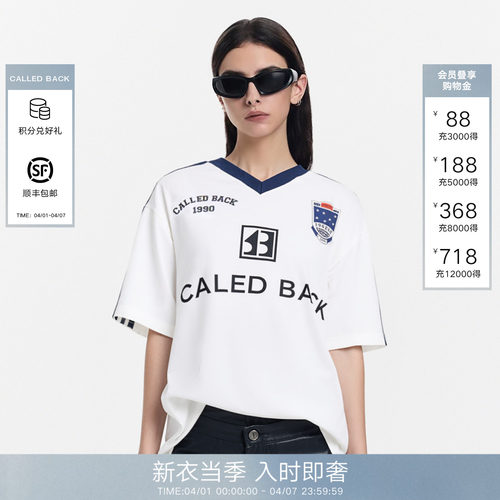 CalledBack短袖T恤女