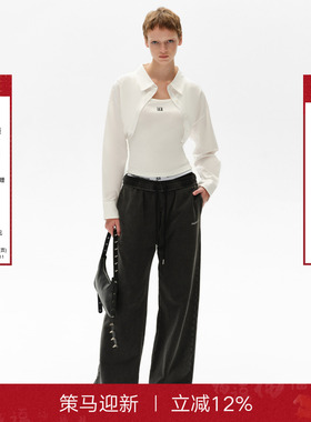 【李泳知同款】CalledBack白衬衫女秋季新款设计感小短款长袖上衣