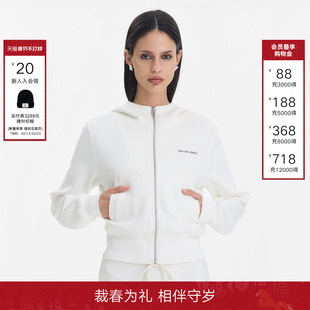 CalledBack连帽卫衣外套女2026春夏新款简约休闲短款长袖运动上衣