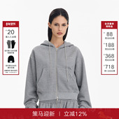 Back连帽卫衣女2025秋季 新款 美式 Called 复古慵懒风拉链开衫 外套