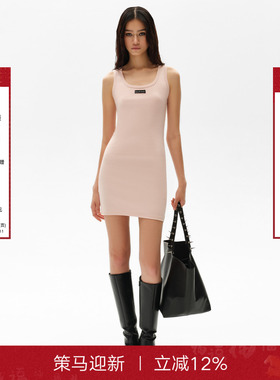 CalledBack连衣裙女2025秋季新款美式运动风修身无袖背心吊带裙子