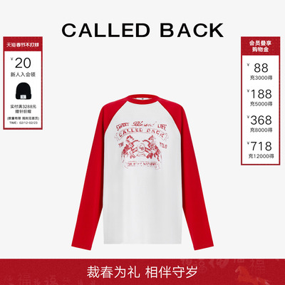 CalledBack马年新款长袖T恤女
