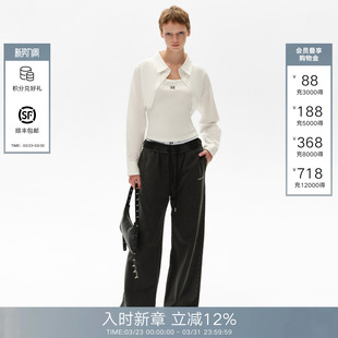 长袖 女2026春夏设计感小短款 CalledBack白衬衫 上衣 李泳知同款