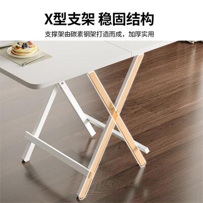 9C小户型折叠桌餐桌家用长方形简易吃饭桌子户外摆摊地摊可便携桌