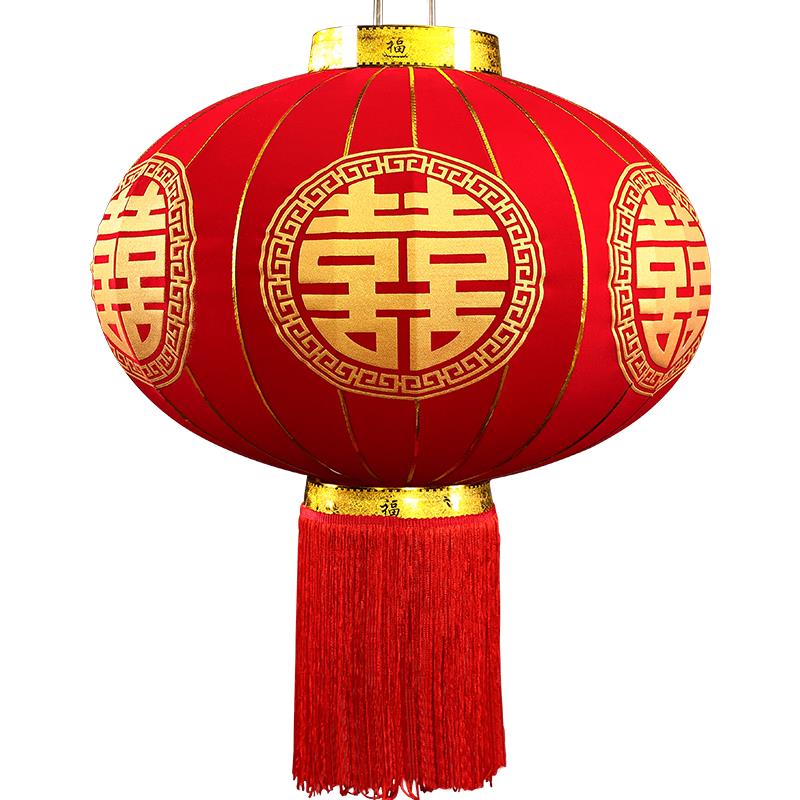 结婚喜字大红灯笼院子大门喜庆装饰婚庆挂饰新款布置婚房婚礼用道