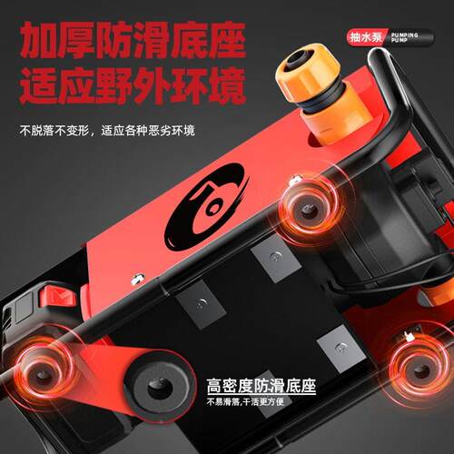 型洒锂电便携式水泵农小用灌溉抽水泵大率功园林喷水自无品牌/吸