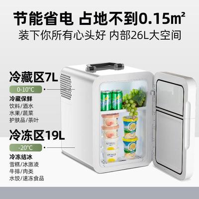 SAST车载迷你小冰箱宿舍出租房小型母乳单人用冷藏箱车家两用