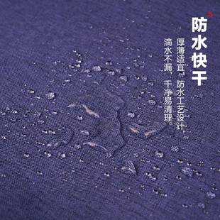 防水桌布防泼水麻茶桌布艺素布色棉ZB001长方正棉形防尘茶几 中式