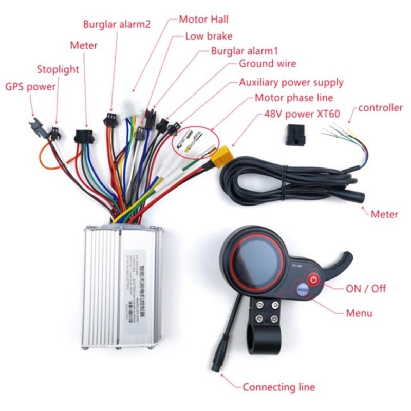 48V20A/36V16A Electric Scooter Controller Board Assembly Ins