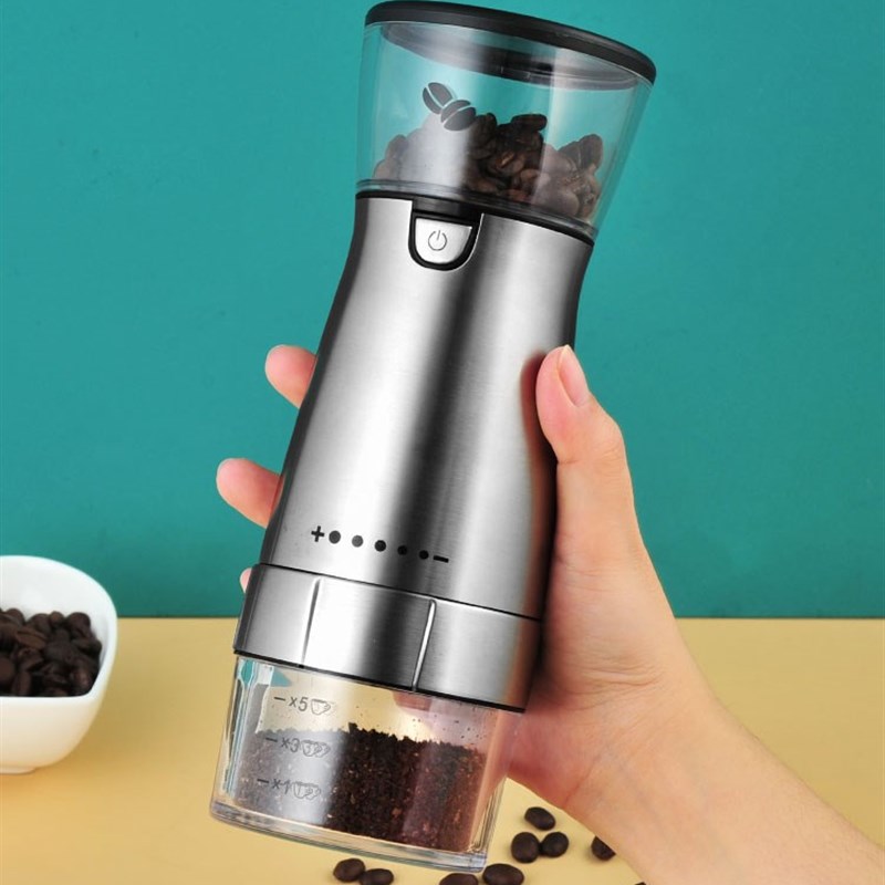 电动咖啡豆研磨机磨粉机全自动家用研磨器便捷式磨豆机小型咖啡机