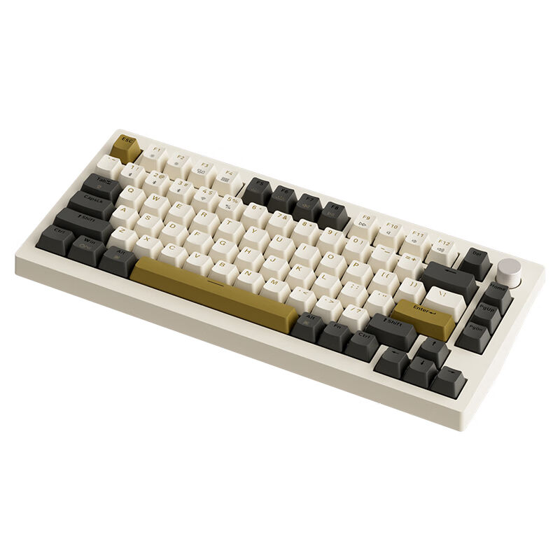 厂家JZ750蓝牙三模客制化机械键盘75%配列背光Gasket热插拔月