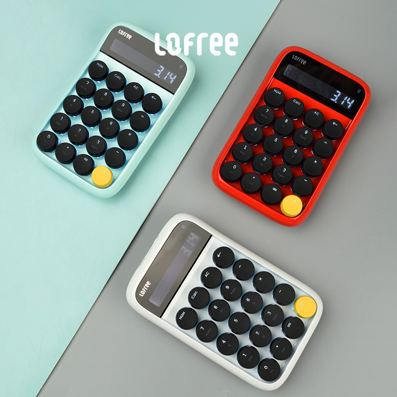 Lofree洛斐笔记本外接无线蓝牙键盘机械数字小键盘圆点青轴计算器