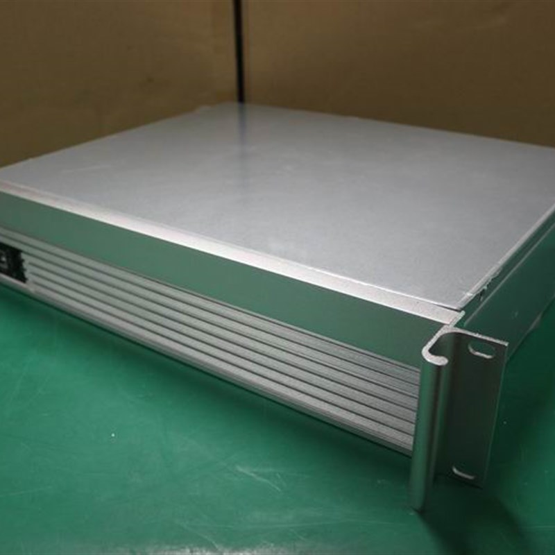 2U工业超短35cm机架式电脑机箱 工控铝面板装PC电源机箱订制定做