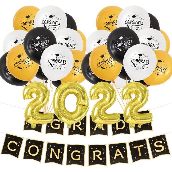 newGraduation Latex Confetti Balloons 2022 Grad Congrats