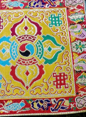 吉祥八宝法器垫 金刚铃杵垫子 黄色 鼠标垫 好