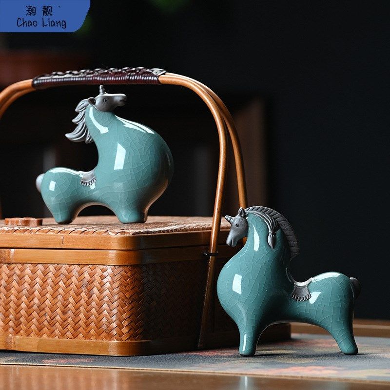 现货速发陶瓷唐马摆件小号客厅玄关酒柜桌面装饰品办公桌生肖马摆,特色手工艺,其他特色工艺品,淘宝优惠券,粉丝福利购,淘宝优惠卷