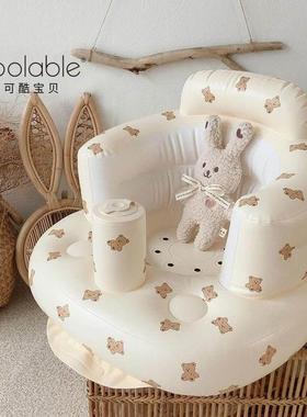 coolable学坐椅宝宝婴儿训练学坐神器洗澡椅坐椅餐椅儿童充气沙发