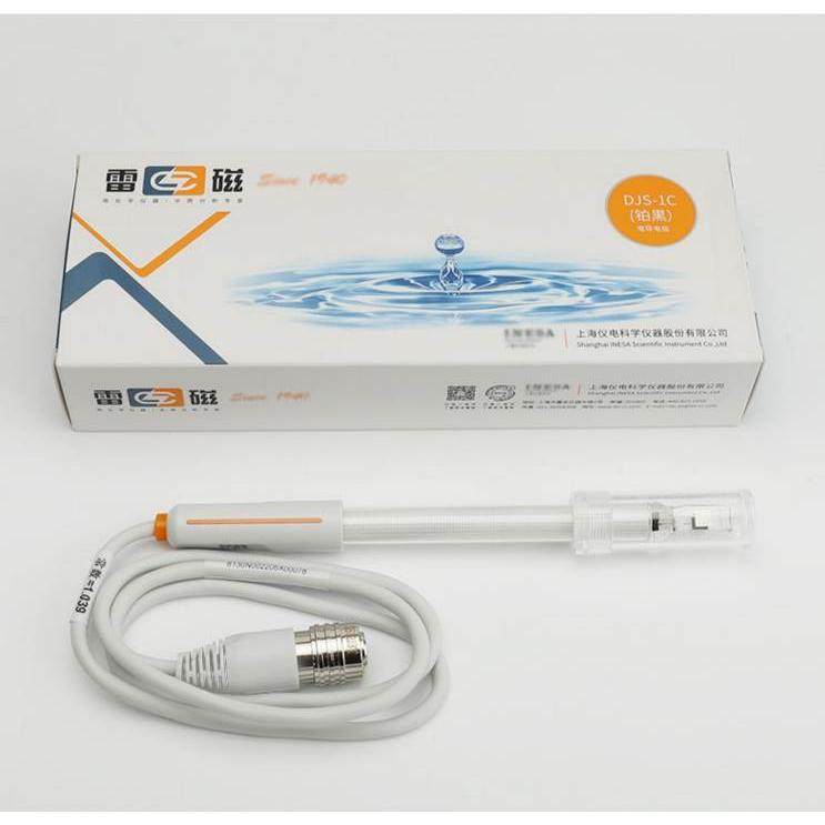上海雷磁DJS-1C/0.1C/0.01C/10VTC电导电极铂黑光亮电导率仪探头