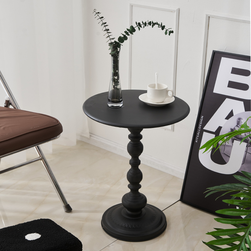 美式复古茶几小边几卧室客厅托盘沙发旁落地摆件床头高级感装饰品