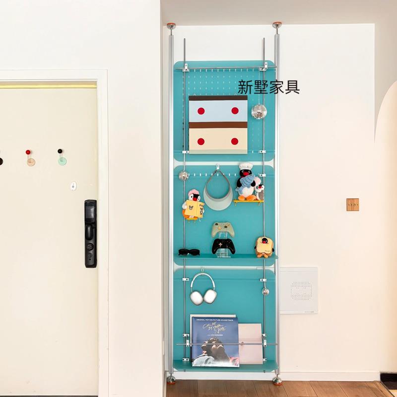 民宿门店装饰门后隔断洞洞板置物架家用展示架陈列架饰品架收纳架