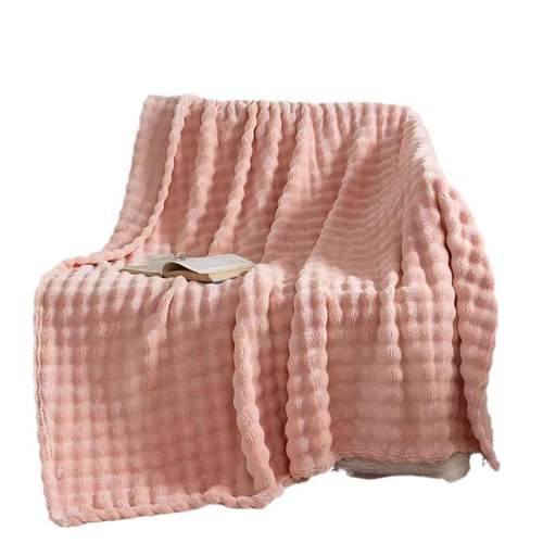 现货大泡泡兔毛泡芙绒兔毛绒泡泡毛毯家纺抱枕长毛绒面料泡泡兔毛