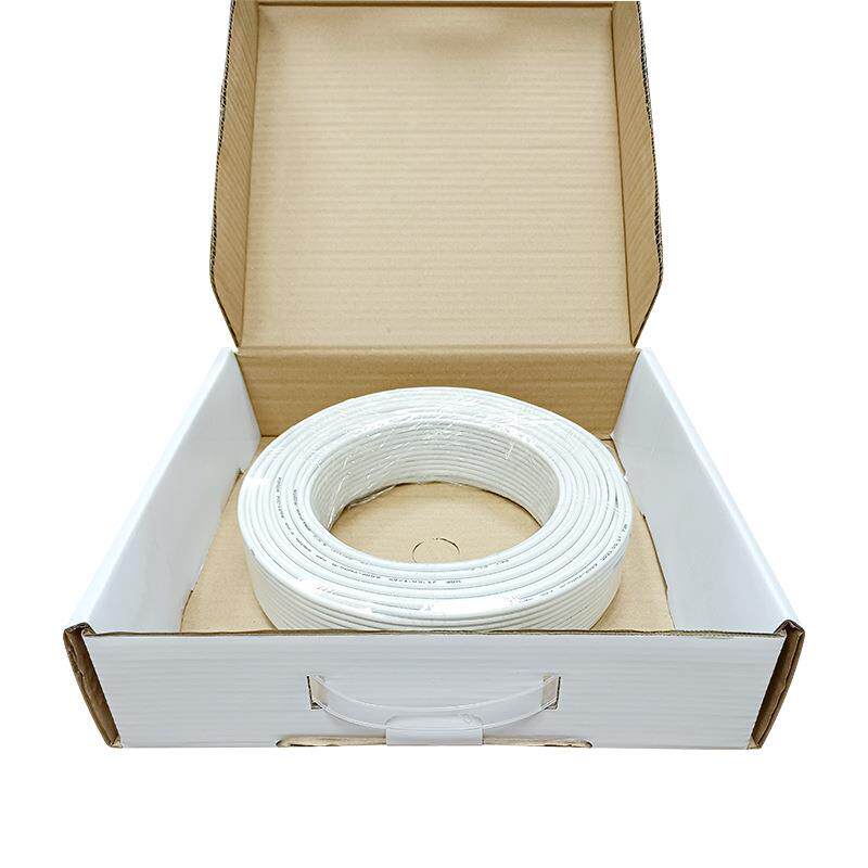 电话线白色2/4芯0.5无氧铜电话线传真机连接线单股通信缆线