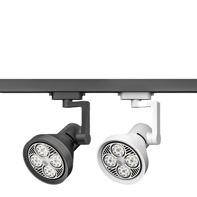 服装店灯轨道灯店铺用明装导商轨式超亮男装背景墙明装轨道女天射