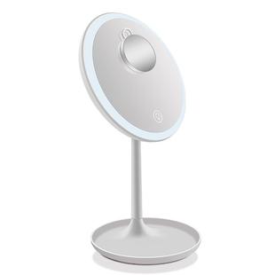 简约led化妆镜带灯桌面镜子自带5倍放大镜补妆镜促销礼品定制