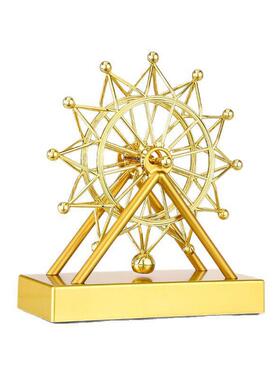 创意旋转摩天轮模型摆设房间改造小物件客厅电视柜酒柜装饰品摆件