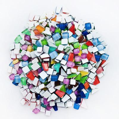 水晶马赛克自由石DIY瓷砖手工材料不规则异形碎石彩色玻璃贴片