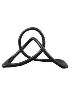 欧式极简几何个性树脂扭转绳结艺术摆件客厅玄关书房酒店家居饰品