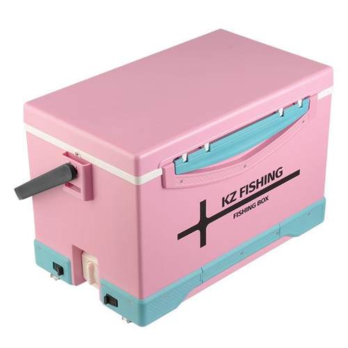 2025年新款29升0升多功能4脚升降平盖路亚竞技钓鱼箱超轻钓箱