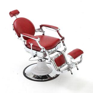 雅龙理发店椅子男士油头椅美发店专用椅子复古理发椅可放倒剪发椅