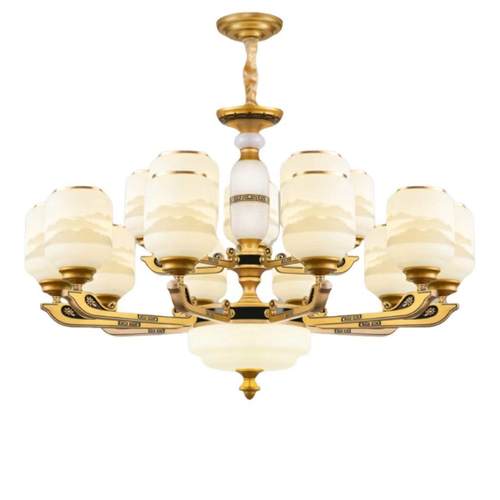 新中式吊灯客厅灯中国风广东现代大气奢华卧室商用复式楼中山灯具