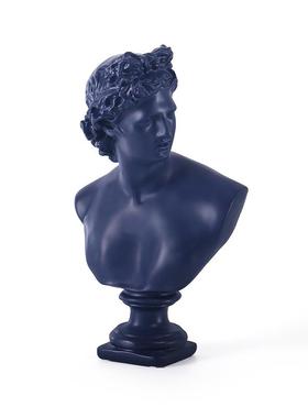 北欧男神大卫琴女雕像家居现代艺术摆件仿石膏人物装饰工艺品