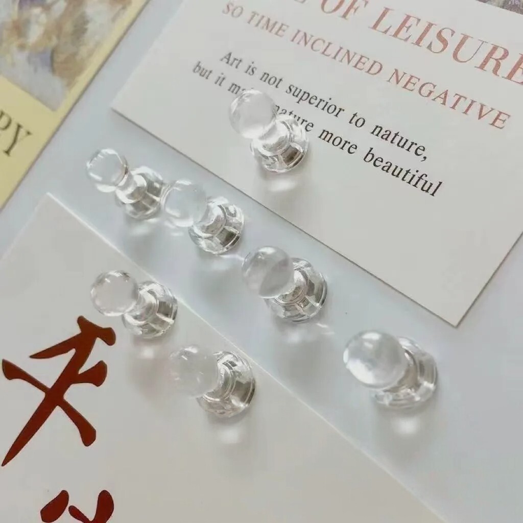 透明磁钉冰箱白板磁吸贴