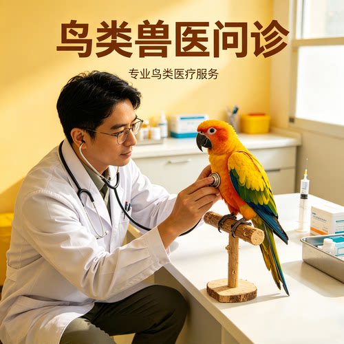 鹦鹉兽医宠物医生在线问诊疗看病鸟虎皮小太阳玄凤鸟禽类宠物医院