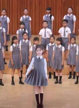 小学生校服礼服秋季新款幼儿园园服男女童学院风大合唱演出服班服