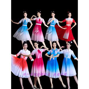 女现代舞蹈服装青春活力合唱演出服歌伴舞连衣裙运动会开幕式表演