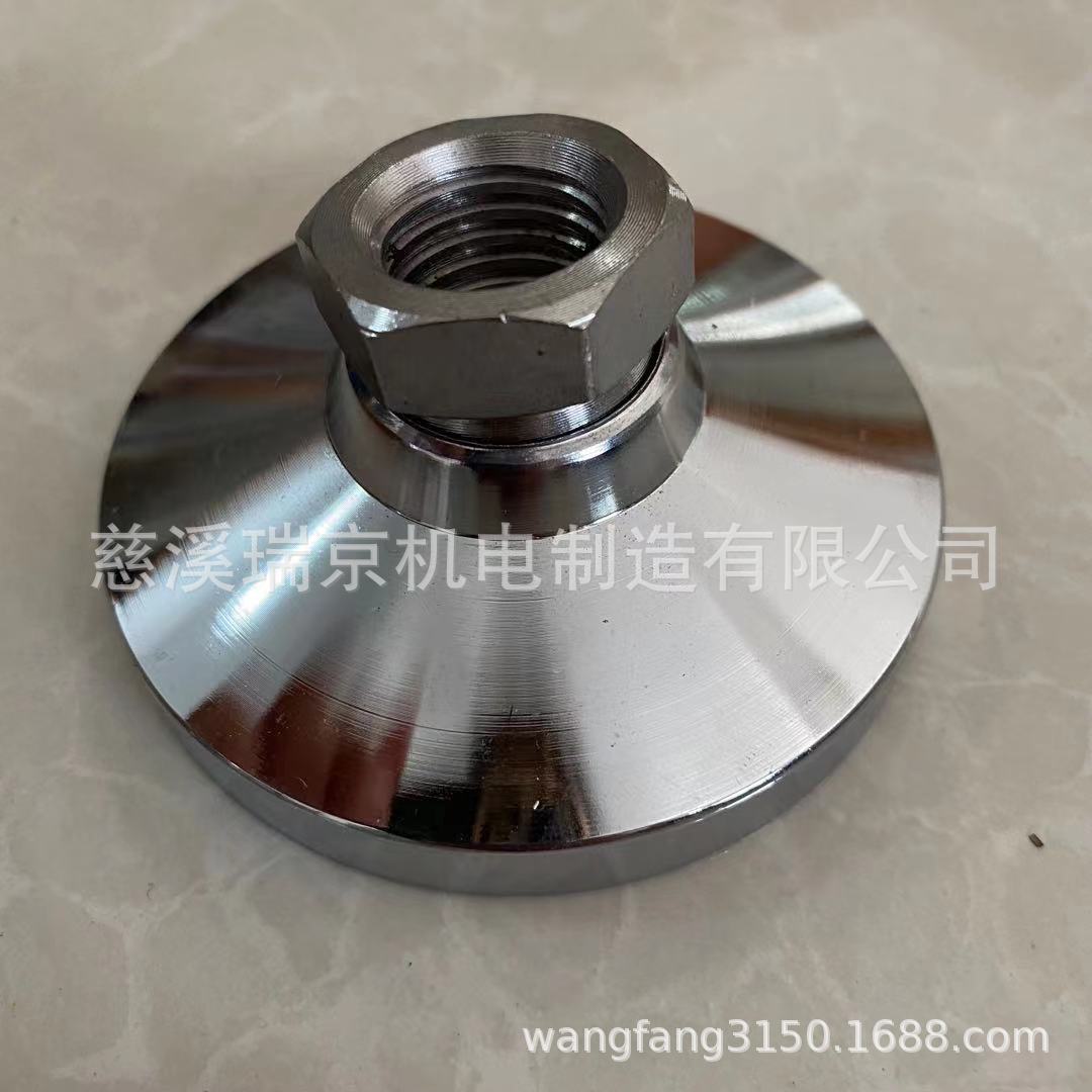 万向活动脚可选配螺纹大小螺杆长度镀铬地脚螺栓垫脚防震调节高度