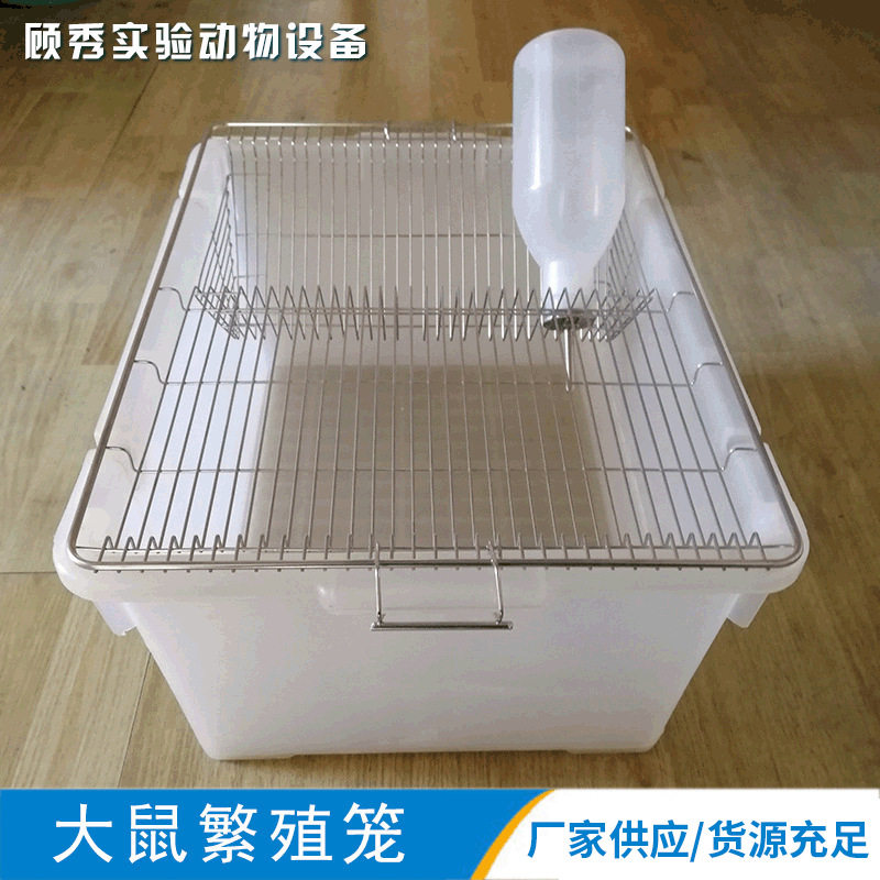 大鼠用品仓鼠基础笼 Ss4大鼠饲养笼 实验室设备豚鼠笼不锈钢面盖