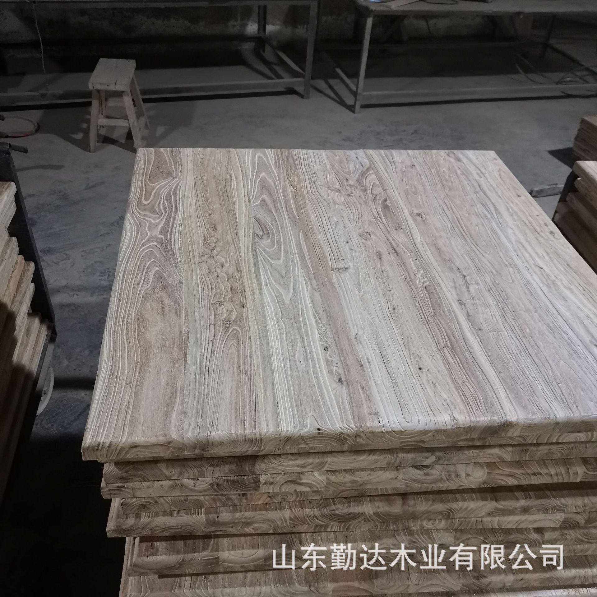 榆树实木大板衣柜隔板桌面包邮