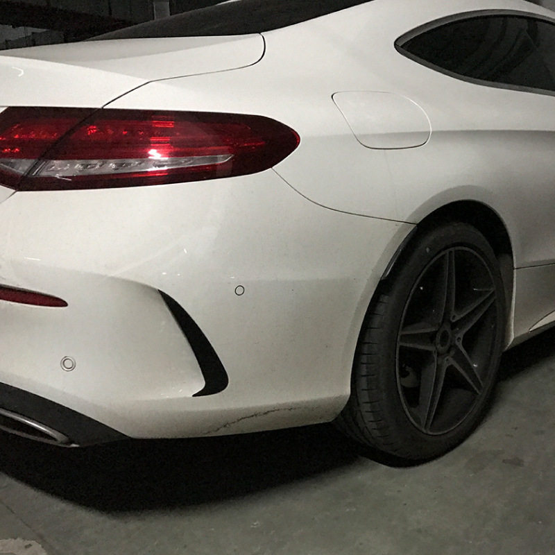 适用奔驰c级双门轿跑coupe c205 15-21款后风刀车贴外饰改装配件