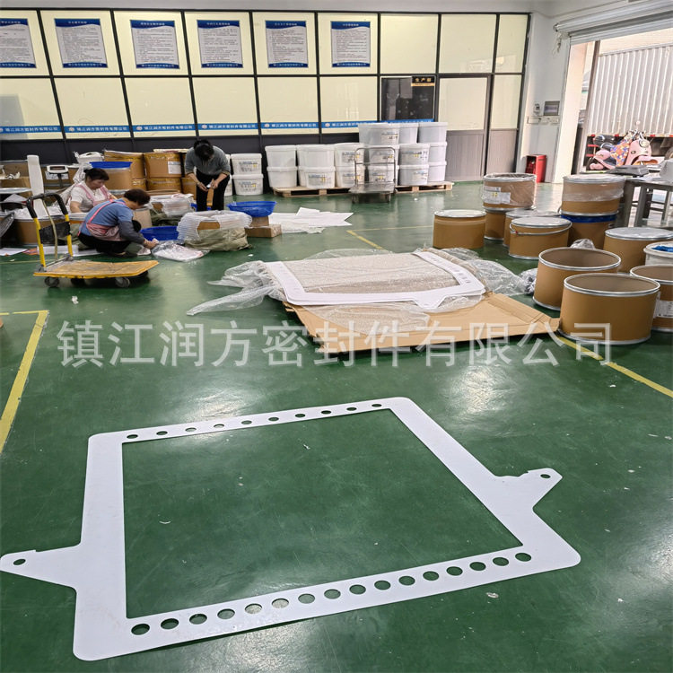 供应氢能源行业用塑料王F4垫片 PTFE方框垫片 四氟法兰密封环